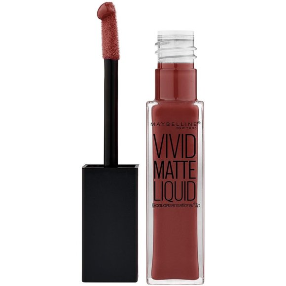 Set of Two Maybelline Vivid Matte Liquid Lipstick: Possessed Plum, Coffee Buzz - Picture 2 of 5
